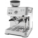 Solis Grind & Infuse Perfetta 15巴半自動咖啡機 | 25段靜音研磨 | PID溫控 | (銀色)